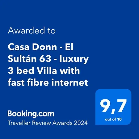 Casa Donn - El Sultan 63 - Luxury 3 Bed With Fast Fibre Internet Вилла *